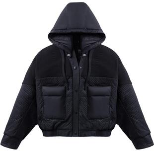 【鹅绒】波司登奥莱秋时尚廓形连帽短款小个子轻薄羽绒服夹克外套