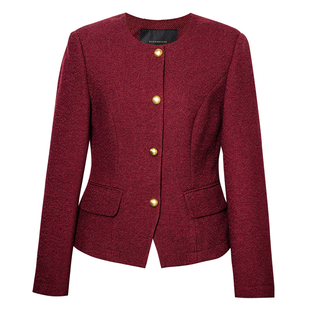 新年专供款|罗衣高级女人味小香风短外套女春季显白红色宴会11277