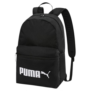 彪马PUMA 新款粉色LOGO双肩背包男女运动休闲学生包075487 077482