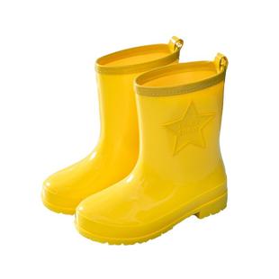 儿童雨鞋春秋男童轻便防水雨靴小学生防滑套鞋女童水鞋大码亲子鞋