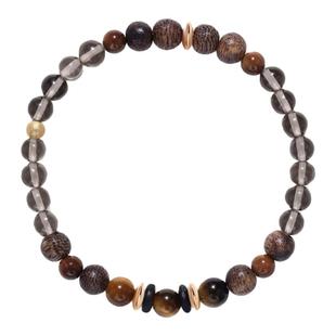 BYROOTS/抱树藏香珠品牌新品归藏檀木手串虎眼石手链女生日礼物女