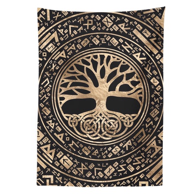 凯尔特结挂布生命之树背景布瑜伽馆装饰布冥想布祭坛仪式布塔罗布