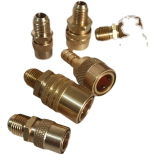 模具快速接头铜水咀模温机90度冷却水嘴开放式加长插管铁氟龙接头