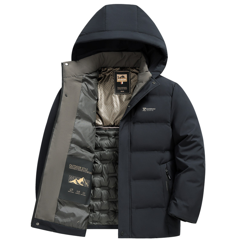 啄木鸟加厚冬季连帽羽绒棉服
