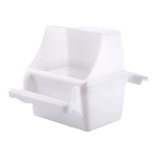 文鸟虎皮鹦鹉鸟食盒塑料内外挂防撒鸟用喂食器鸟笼配件防甩鸟食杯