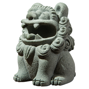 梅林笔庄笔搁毛笔架托瑞狮镇纸书法专用镇尺石头仿真小狮子创意可爱动物压纸石文房四宝桌面装饰摆件书法礼物