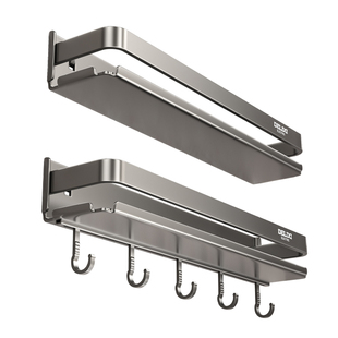 德力西卫生间浴室置物架加高免打孔挂墙上洗手间厕所洗漱台收纳架