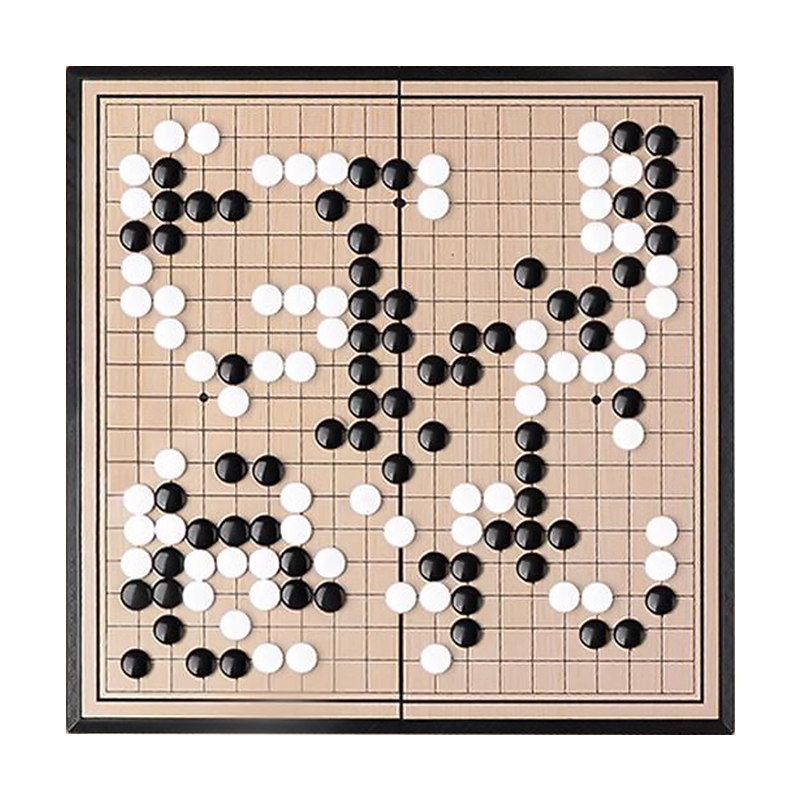 磁吸五子棋围棋儿童初学者便携磁性益智套装小学生磁吸二合一棋盘