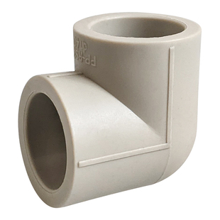 PPR灰色弯头弯通20324050637590直角4 6分接头热熔水管弯接头配件