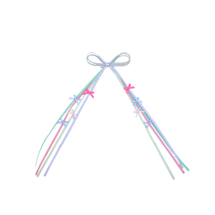 森系公主长飘带蝴蝶结发夹儿童古风女童芭蕾夹子发饰宝宝发卡头饰