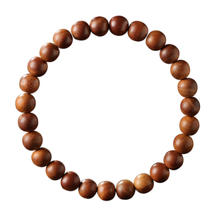 天然真正雷击桃木手串男女款西藏千年无漆原木手链马年本命年礼物