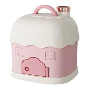 2026年新款儿童女孩子钥匙存钱罐可存可取卡通带锁男孩储蓄密码箱