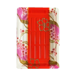 3号高盖防雾印花长方形寿司盒