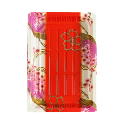 3号高盖防雾印花长方形寿司盒