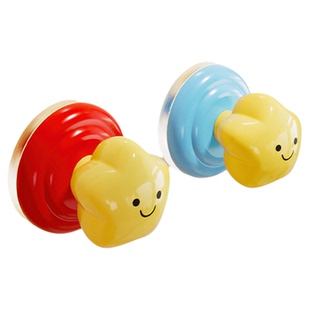 可爱星星吸盘挂钩强力粘胶门把手免打孔承重粘钩门后帽子厨房浴室