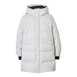 杰克琼斯outlets冬季鸭绒连帽大衣防泼水中长款羽绒服男外套男装