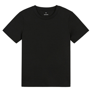 热风短袖T恤2025年春季新款女士基础款正肩白色t恤早春打底上衣女