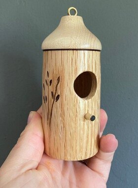 HummingbirdHouse装饰蜂鸟屋创意悬挂木质工艺品创意家居装饰