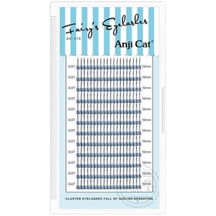 anjicat仙女款睫毛M型嫁接A型睫毛假睫毛朵毛自然仿真美睫仙子毛