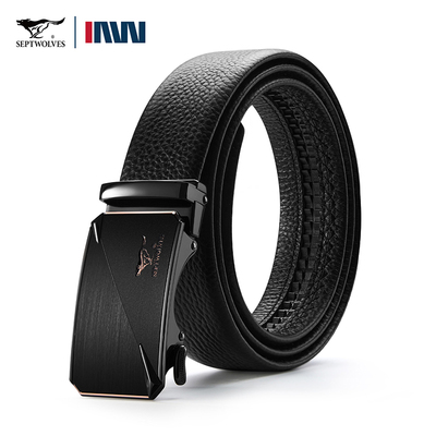 七匹狼头层牛皮男士皮带送爸爸