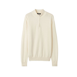 GOBI戈壁秋冬纯色基础休闲拉链半高领羊绒男士针织衫毛衣上衣MK07