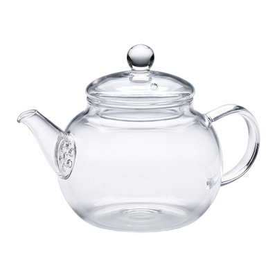 素心泡茶壶高硼硅玻璃滤孔煮茶壶耐高温玻璃茶壶家用办公室纯手工