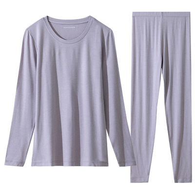 舒雅女士保暖内衣套装秋冬新款腈纶莫代尔薄款秋衣秋裤25888W