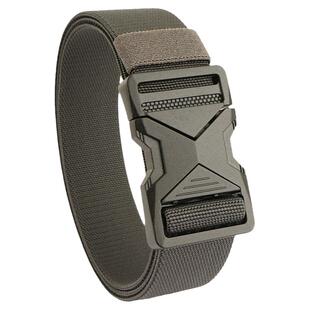 新款战术快拆腰带工装弹力尼龙裤带男学生休闲军训帆布皮带可剪短
