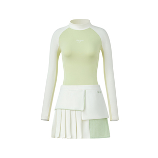 TASHI GOLF 春夏高尔夫服装女时尚弹力修身长袖上衣小香风短裙裤