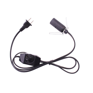 喜马拉雅水晶盐灯可调光灯线+灯泡E14灯口配15W灯泡 黑白两色可选