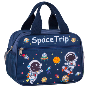 可爱小学生专用饭盒袋子手提包卡通儿童大容量手拎保温便当午餐包