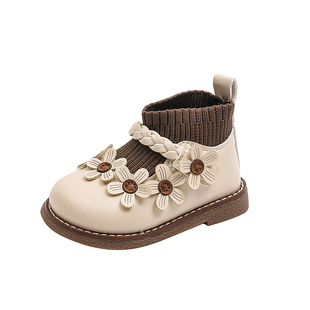 女宝宝鞋子女童公主鞋软底婴儿学步鞋春秋女孩小皮鞋豆豆鞋1到3岁