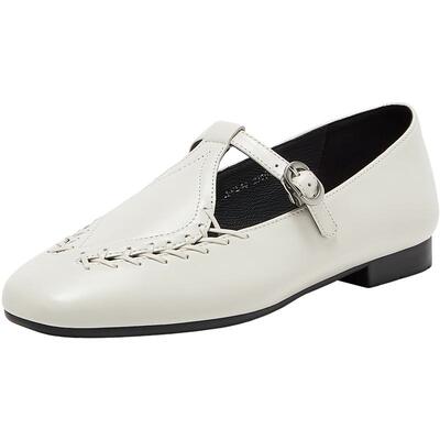 Bata乐福鞋女秋季商场新款复古英伦风羊皮软底一脚蹬AVL48AA6