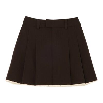 SLY两穿西装百褶裙半身裙