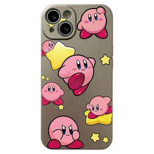 Sonun电镀星之卡比适用苹果16promax手机壳iphone15mini高级14情侣xs可爱13新款xr男7G女8plus保护套超薄12e3