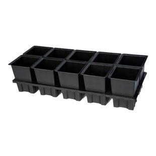 花盆托架耐用高颜值收纳托架20格底部存水花信呼吸盆适配多规格