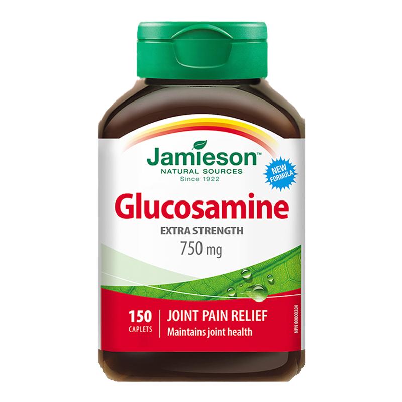 Jamieson健美生加拿大氨糖维骨力关节片氨基葡萄糖钙片关节