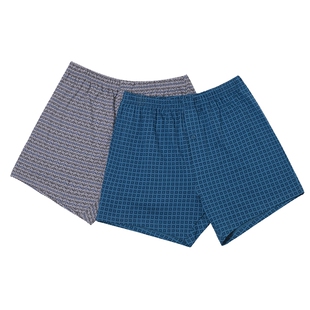 Topnew/铜牛男士内衣宽松中腰家居短裤印花平角裤内裤阿罗裤NC002