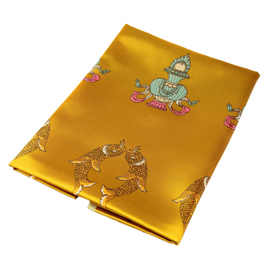 五爷庙哈达围巾八吉祥刺绣加厚五色藏族饰品蒙古族礼仪用品