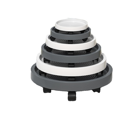 花盆托盘带轮可移动花盆托盘加厚