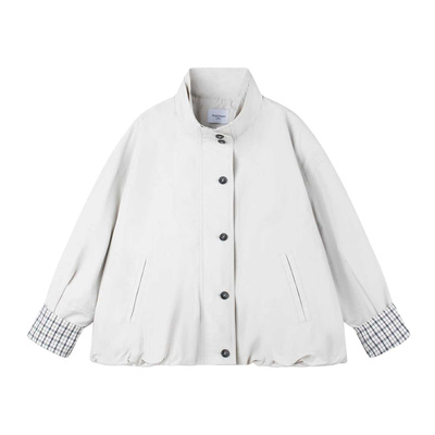 MUCMUKN【菲林假日】时尚感假两件风衣外套夹克韩系女童26春新款