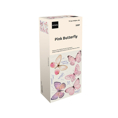 粉蝴蝶拼图Kibifufu500片