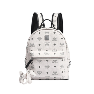 MissGail百搭铆钉挂件书包大学生女大容量双肩包通勤轻便双肩背包