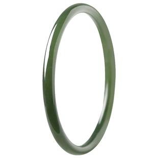 和田玉手镯女塔青镯子青白玉圆镯细手镯玉石手镯玉镯玉手镯叮当镯