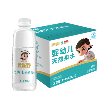 荷包蛋婴幼儿天然泉水390ml*12瓶