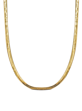 百搭轻奢小众蛇骨链纯银镀金