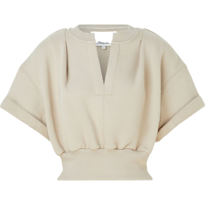 【折扣】3.1 Phillip Lim 女士秋冬褶饰棉质平纹布上衣