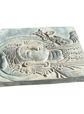 高浮雕菩萨像拓片模具禅意摆件