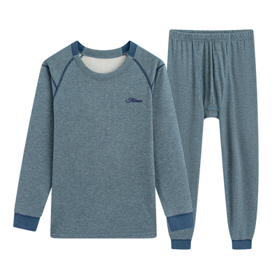 青少年德绒发热保暖内衣套装