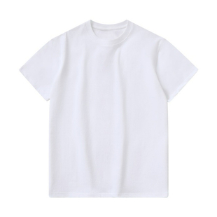 短句先生【重磅落肩】宽松版oversize圆领纯色短袖T恤男女慵懒风
